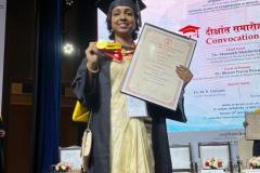 A milestone moment — DNB ENT Gold Medal recipient at the graduation ceremony Delhi