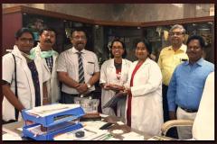 A proud moment Congratulated by our MMC Dean Dr. Geethalakshmi and my professors for my accomplishments at Asia Oceania ORL HNS 2019