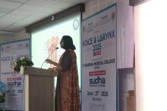 At the Voice and Larynx Conference 2025 Erode sharing insights on Muscle Tension Dysphonia