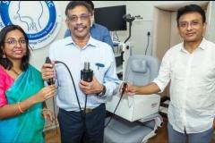 A memorable day — Pentax Endoscopy Unit inaugurated by my mentor Dr. Jayakumar R. Menon and the iconic singer Unnikrishnan