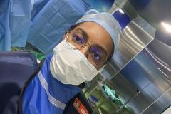 All decked up to perform a Videofluoroscopic Swallow Study bringing clarity to swallowing problems